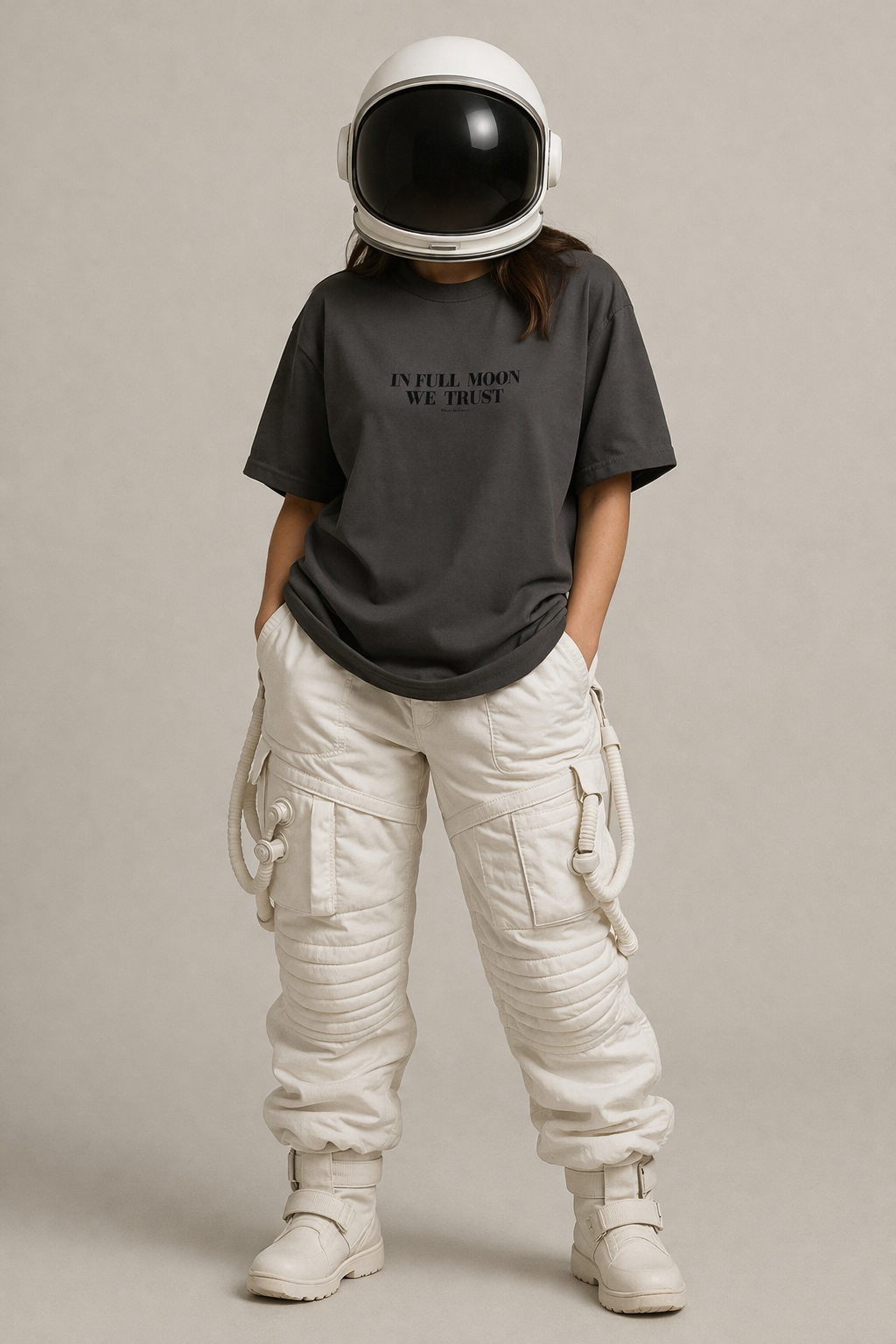 In Full Moon We Trust | Cosmic Thick Cotton Tee